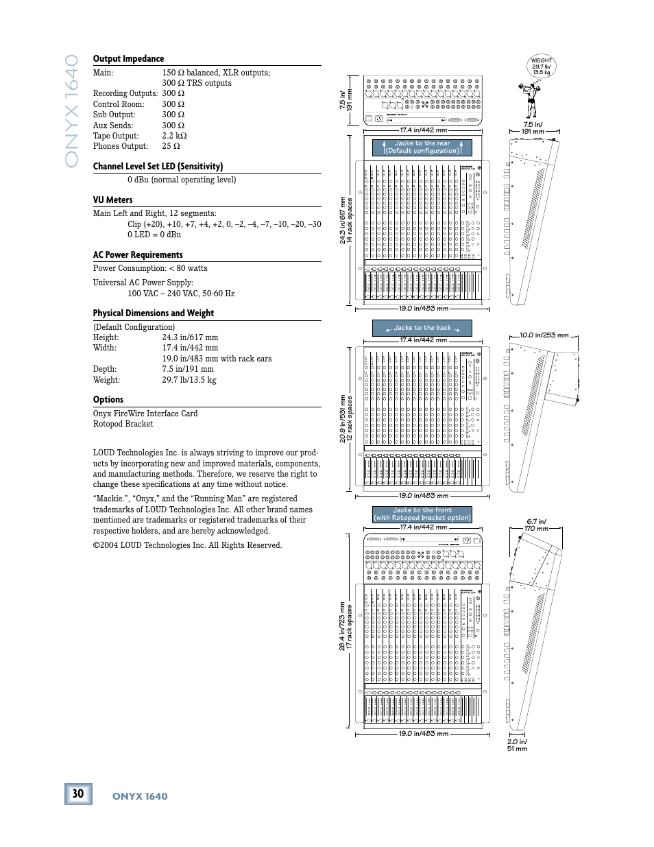 Onyx 1640 | MACKIE 1640 User Manual | Page 30 / 36