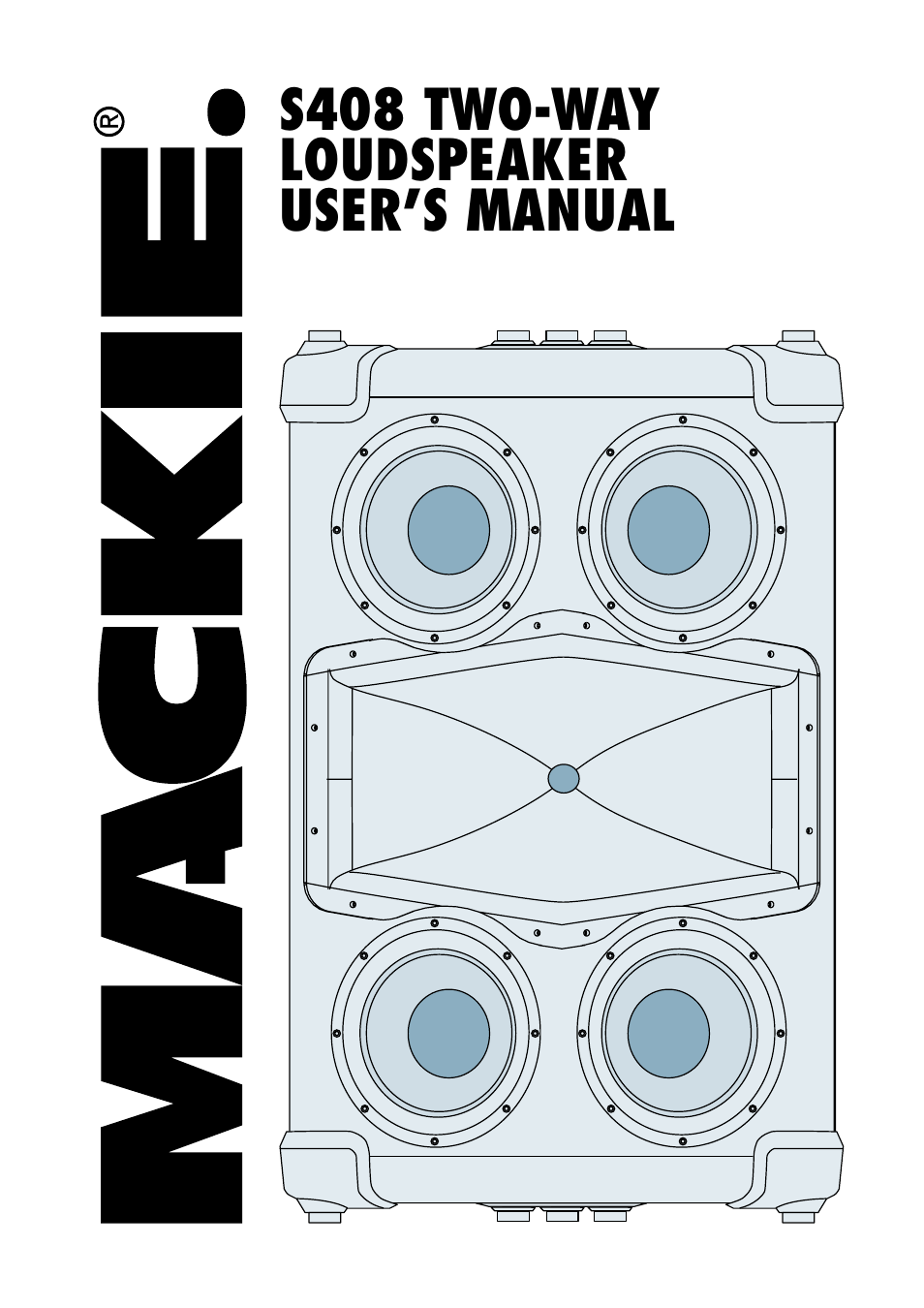 MACKIE S408 User Manual | 12 pages