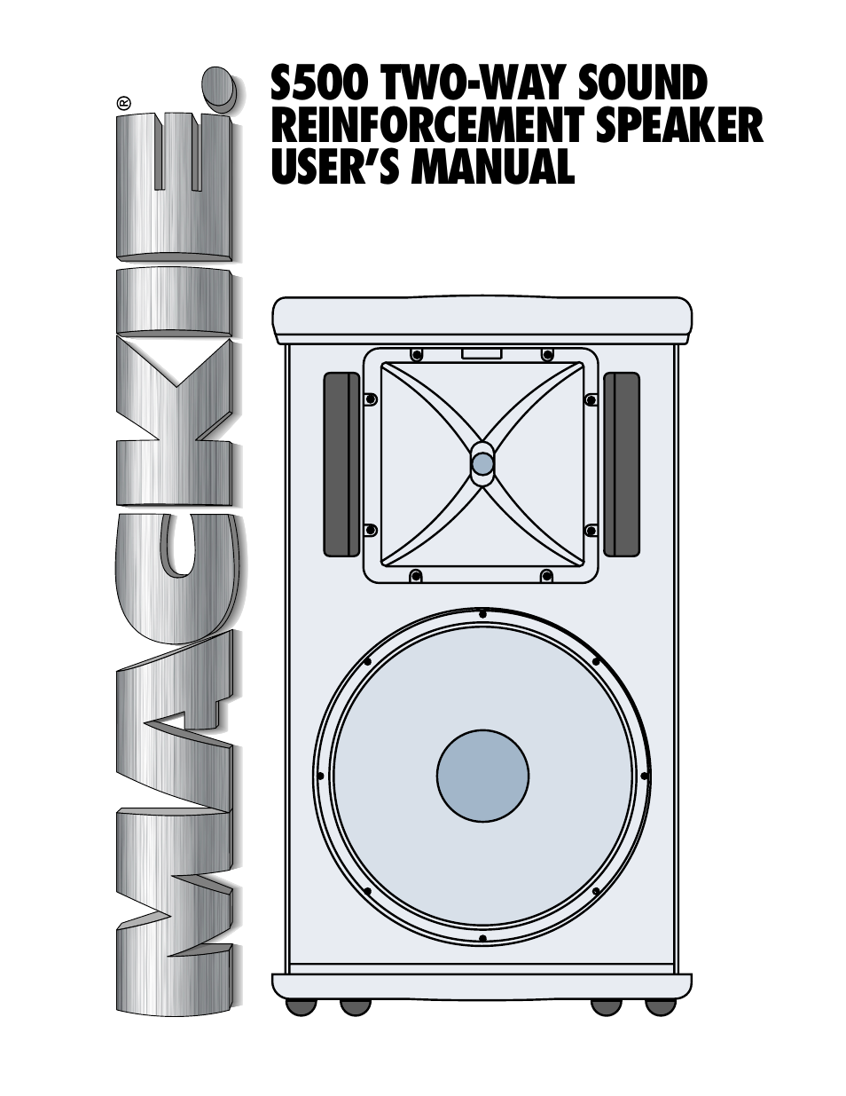 MACKIE S500 User Manual | 4 pages