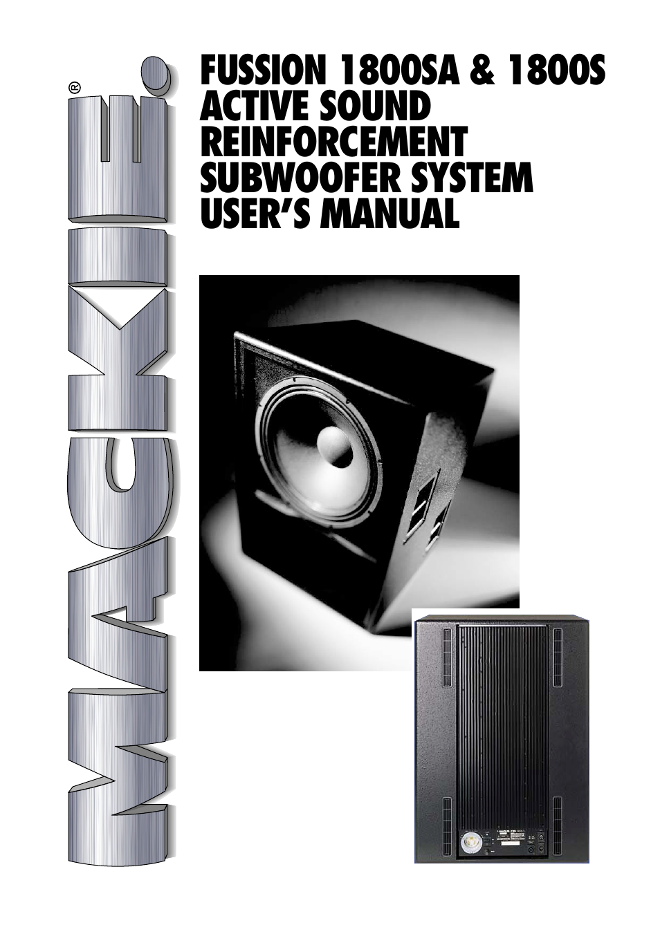 MACKIE 1800SA User Manual | 12 pages