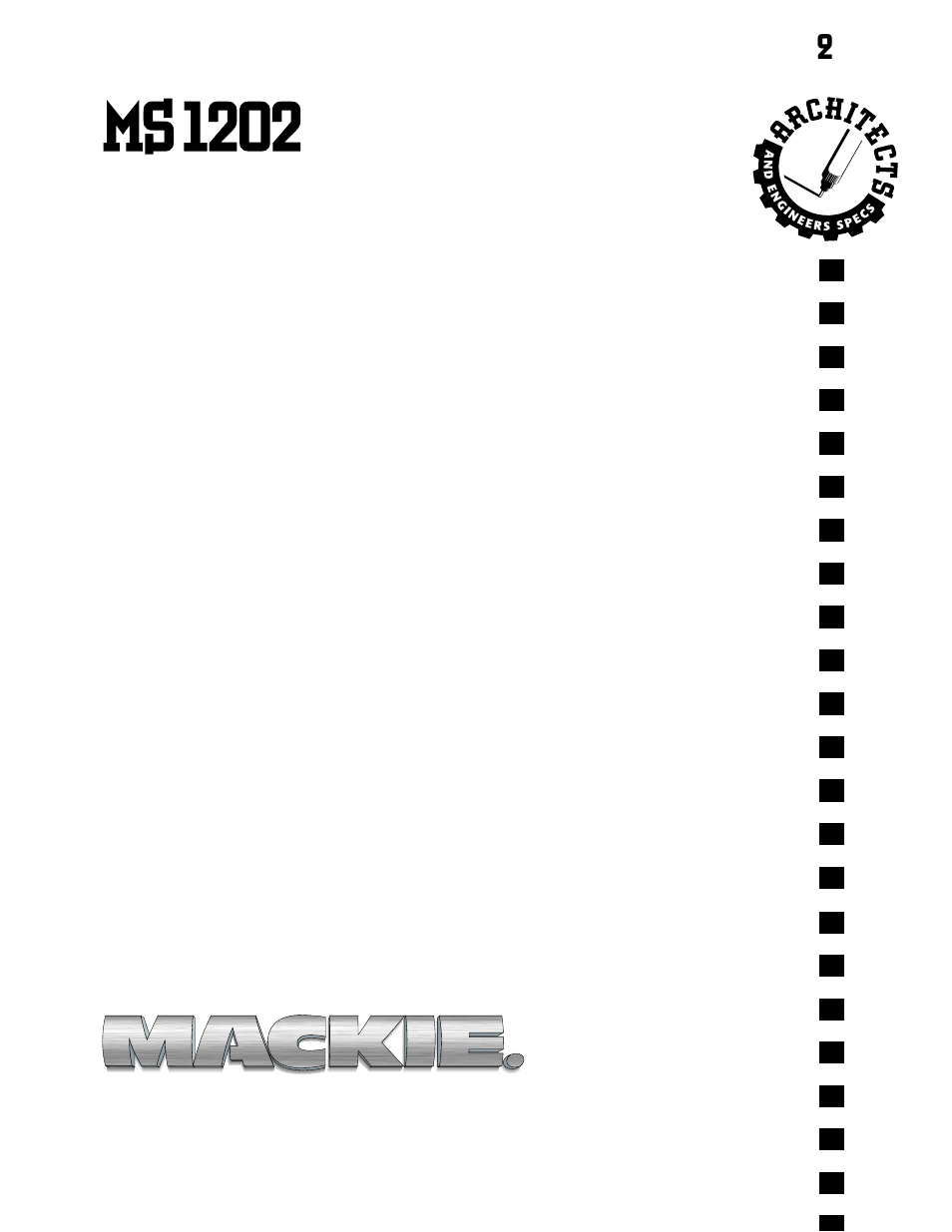 MACKIE MS1202 User Manual | Page 2 / 2