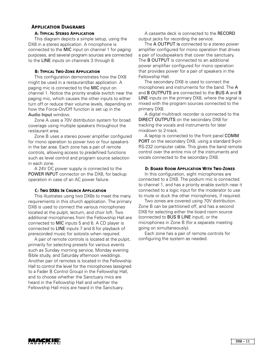 MACKIE DX8 User Manual | Page 11 / 17