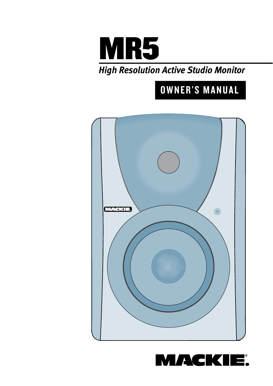 MACKIE MR5 User Manual | 16 pages