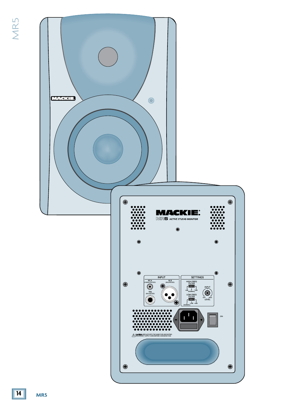 MACKIE MR5 User Manual | Page 14 / 16