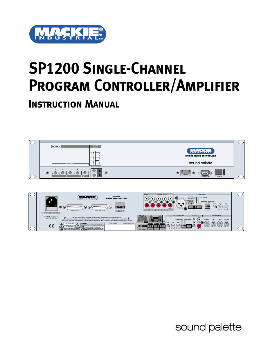 MACKIE SP1200 User Manual | 28 pages