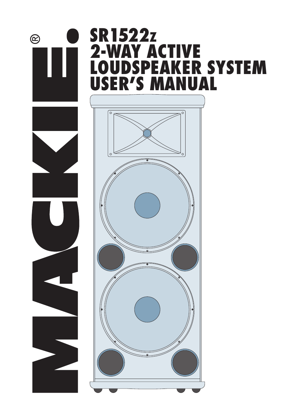 MACKIE SR1522Z User Manual | 12 pages