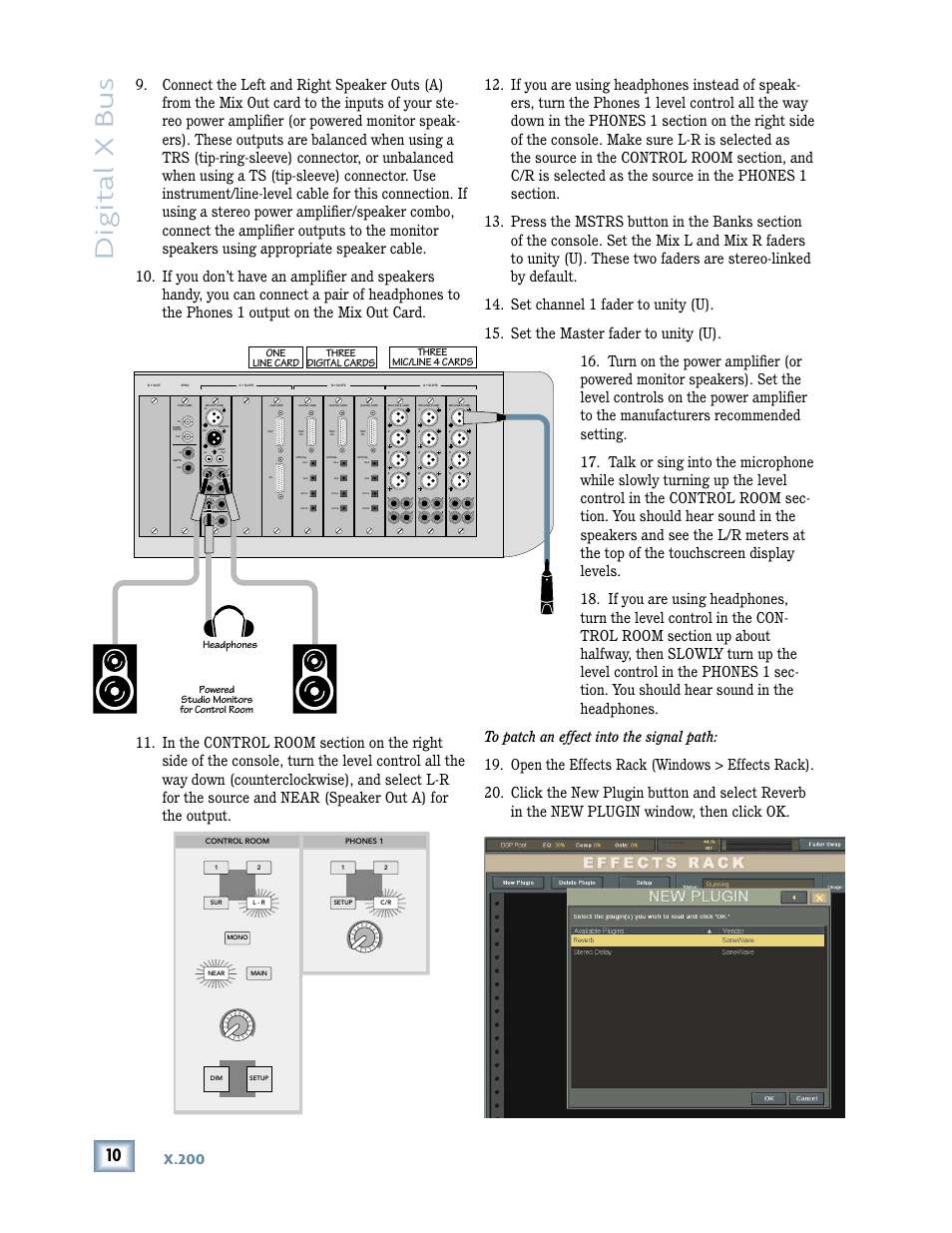 Digital x bus, X.200 | MACKIE X.200 User Manual | Page 10 / 16