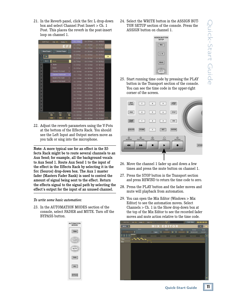 Quick -star t guide, Quick-start guide | MACKIE X.200 User Manual | Page 11 / 16