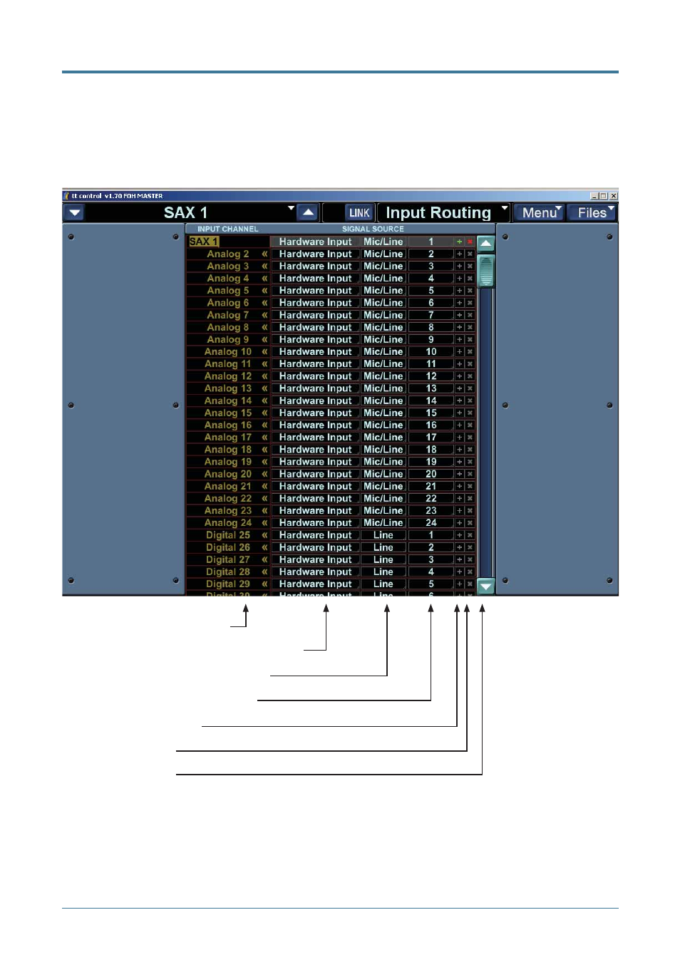 1 input routing | MACKIE TT24 User Manual | Page 8 / 54