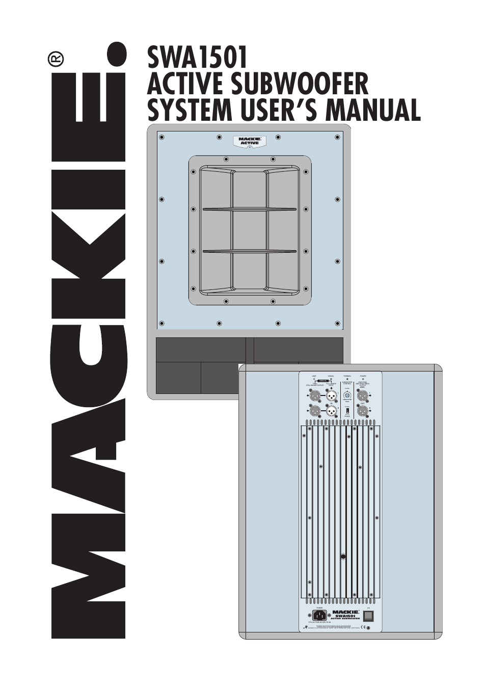 MACKIE SWA1501 User Manual | 12 pages