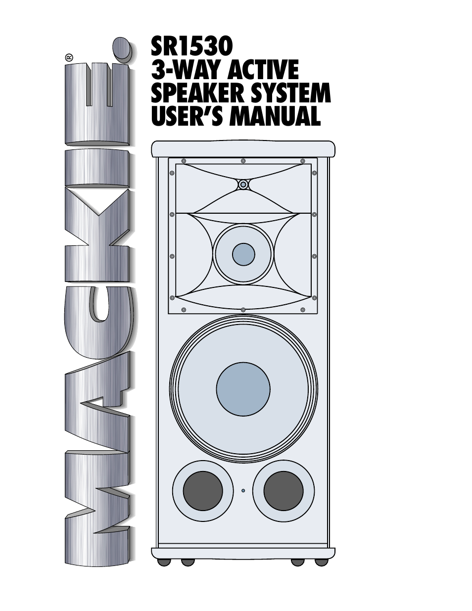 MACKIE SR1530 User Manual | 12 pages