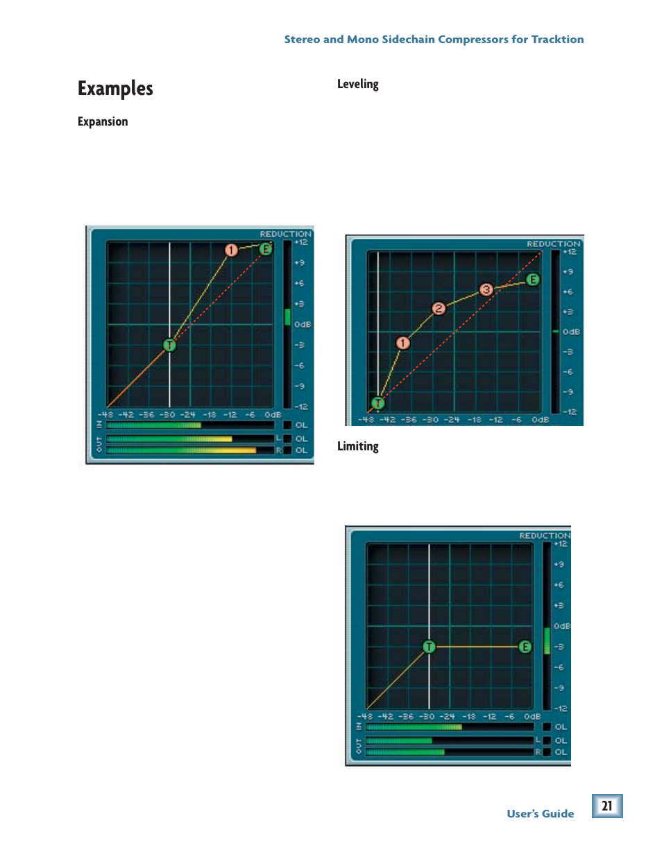 Examples | MACKIE Stereo and Mono Side chain Compressor User Manual | Page 21 / 28