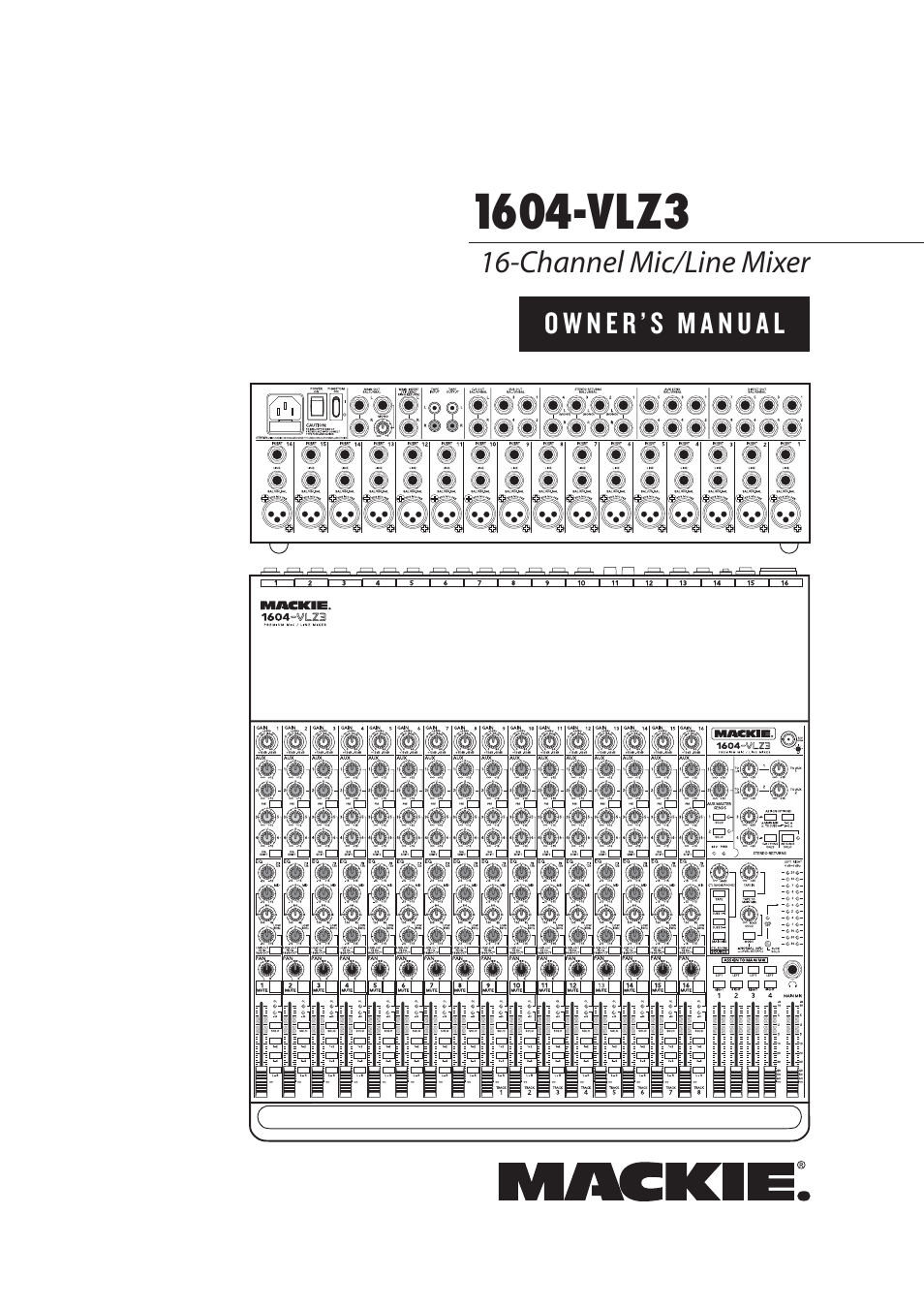 MACKIE 1604-VLZ3 User Manual | 36 pages