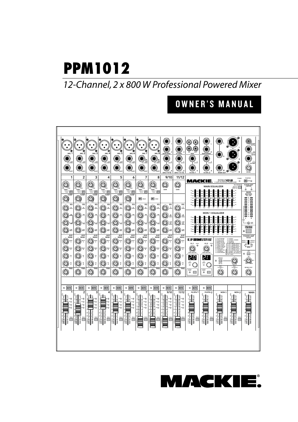 MACKIE PPM1012 User Manual | 36 pages