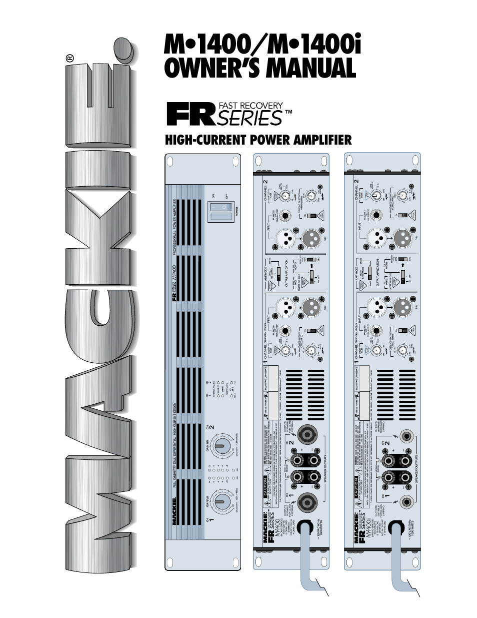 MACKIE M1400/M1400i User Manual | 32 pages