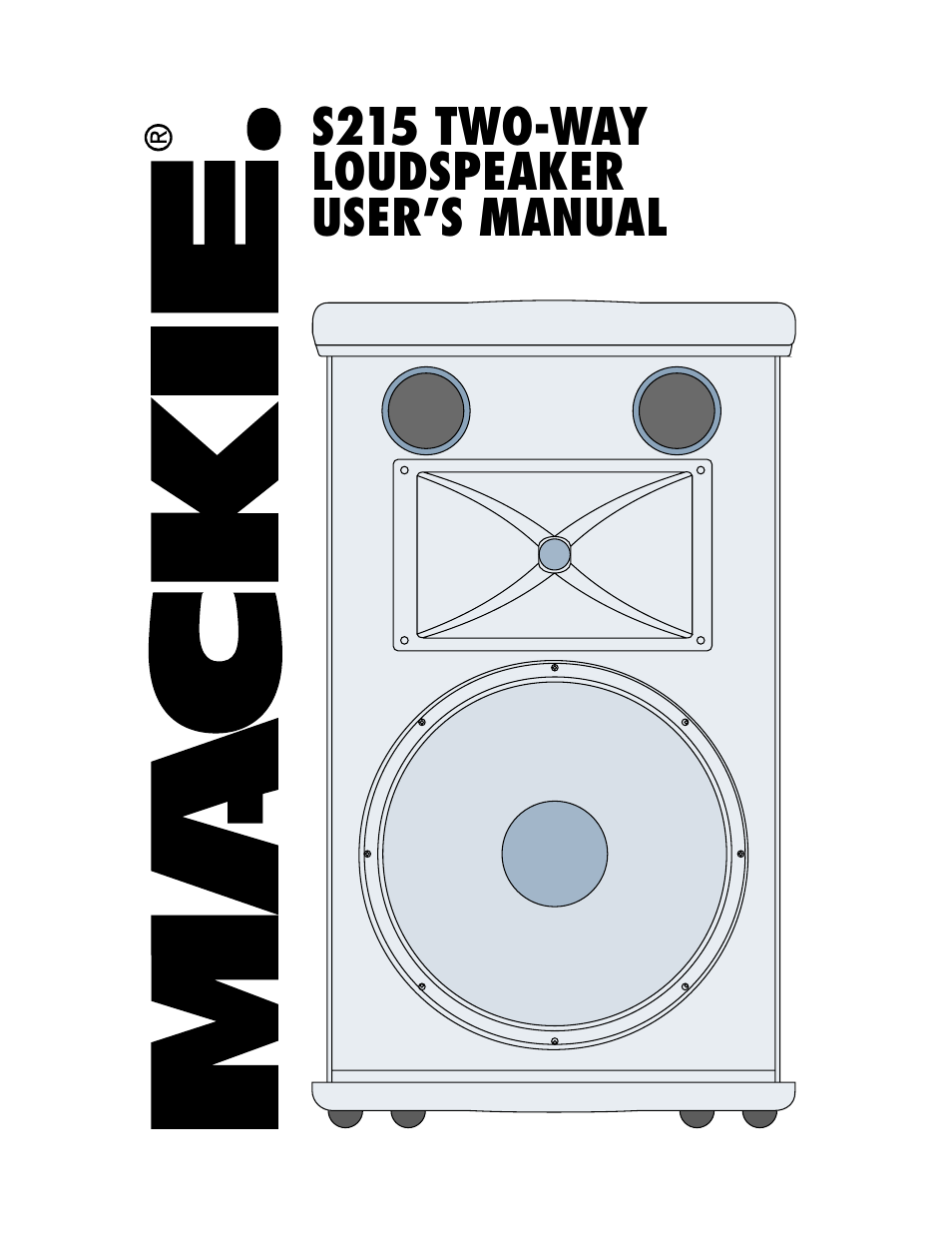 MACKIE S215 User Manual | 12 pages