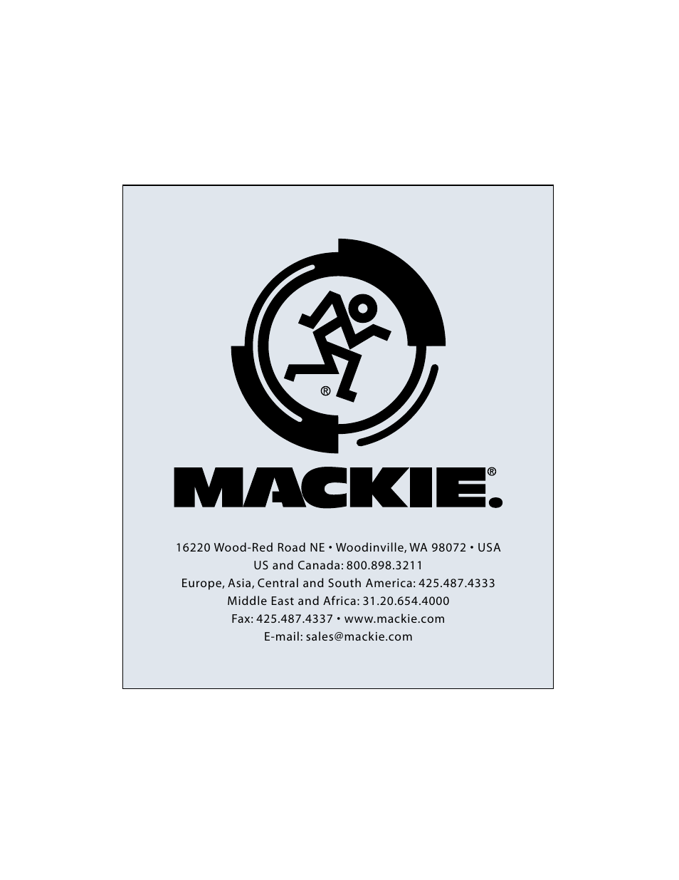 MACKIE S215 User Manual | Page 12 / 12