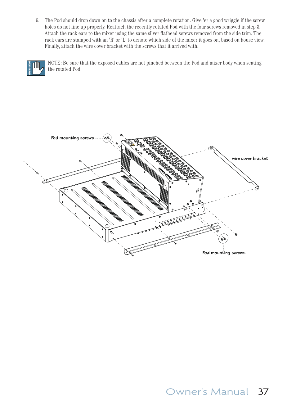 Owner's manual 37 | MACKIE ONYX 1640I User Manual | Page 37 / 50