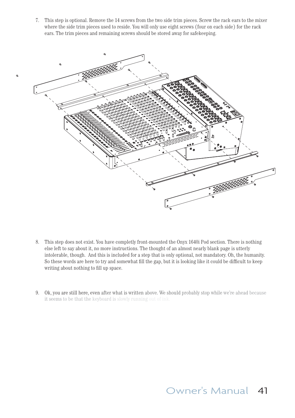 Owner's manual 41 | MACKIE ONYX 1640I User Manual | Page 41 / 50