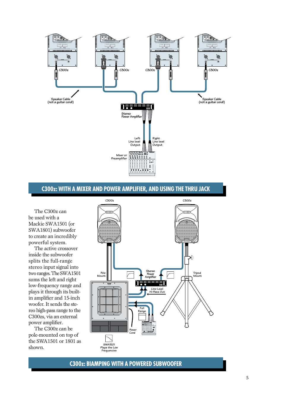 MACKIE C300z User Manual | Page 5 / 12