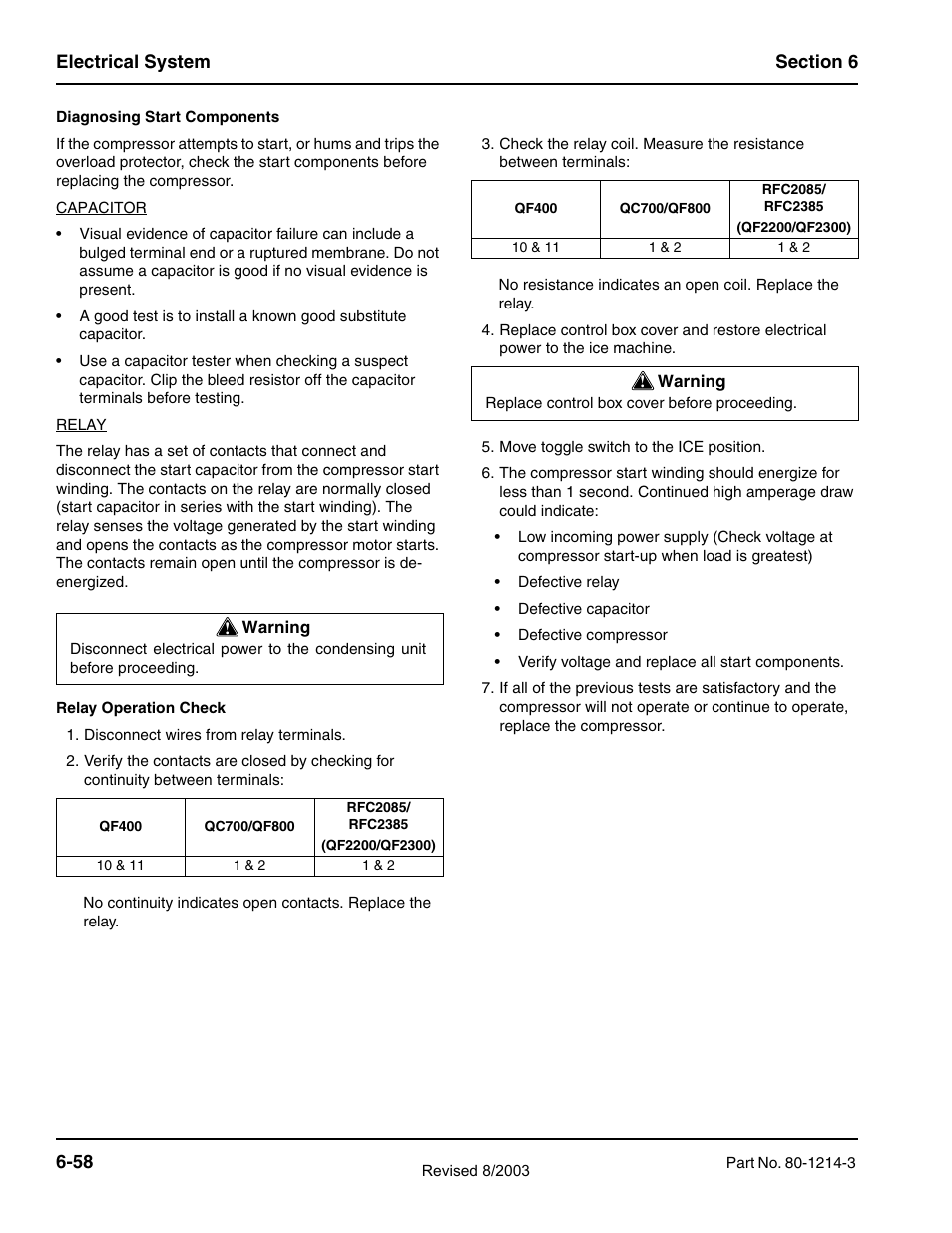 Manitowoc Ice FLAKE/CHIPLET QF0400 User Manual | Page 120 / 150