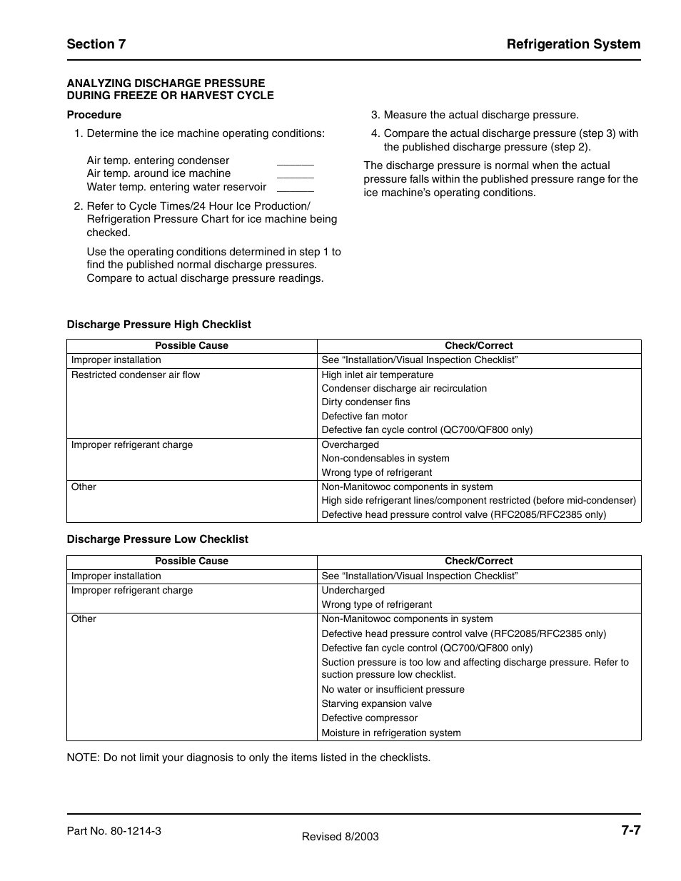 Manitowoc Ice FLAKE/CHIPLET QF0400 User Manual | Page 129 / 150