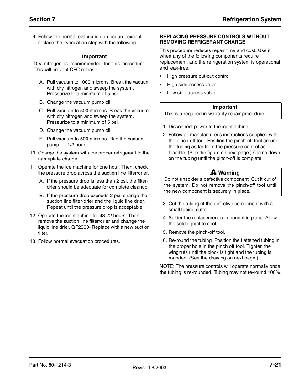 Manitowoc Ice FLAKE/CHIPLET QF0400 User Manual | Page 143 / 150