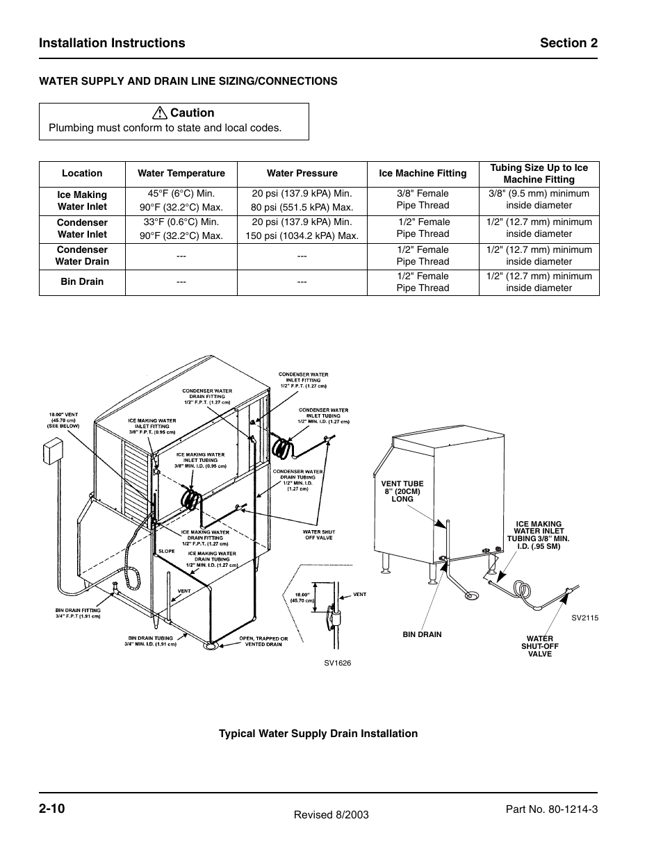 Caution | Manitowoc Ice FLAKE/CHIPLET QF0400 User Manual | Page 22 / 150