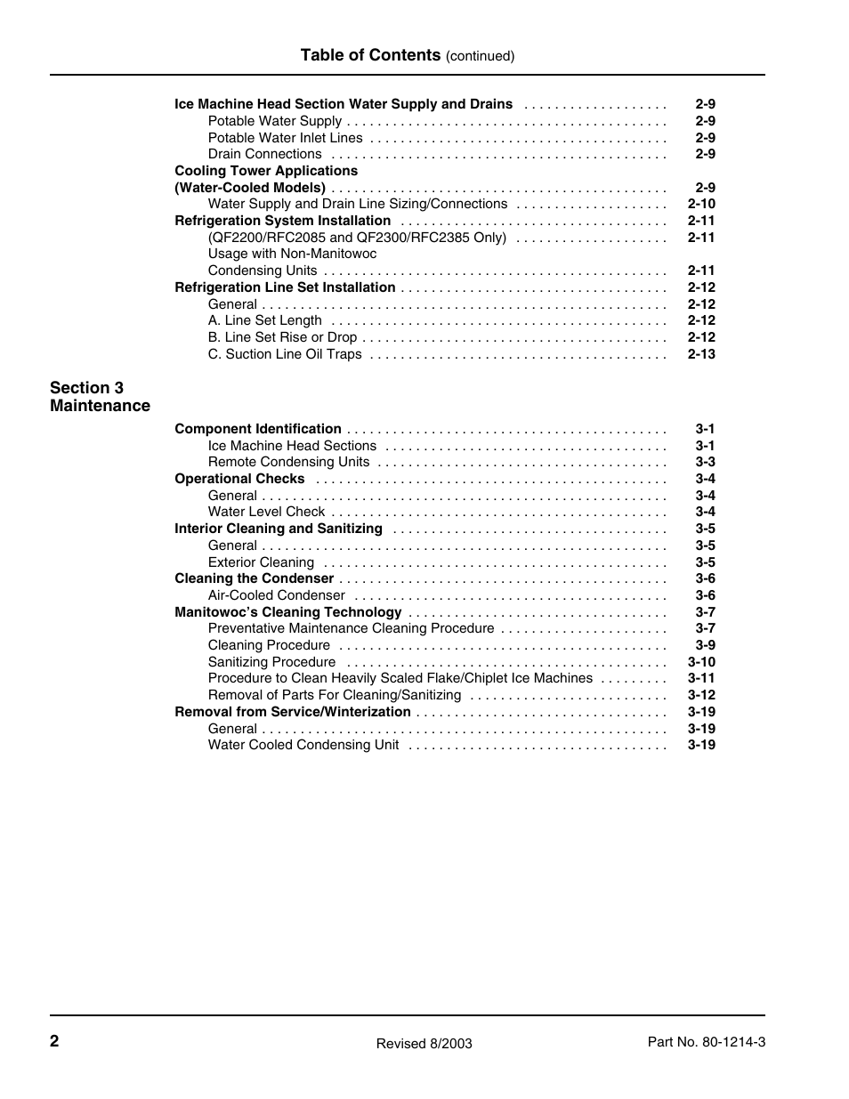 Manitowoc Ice FLAKE/CHIPLET QF0400 User Manual | Page 4 / 150