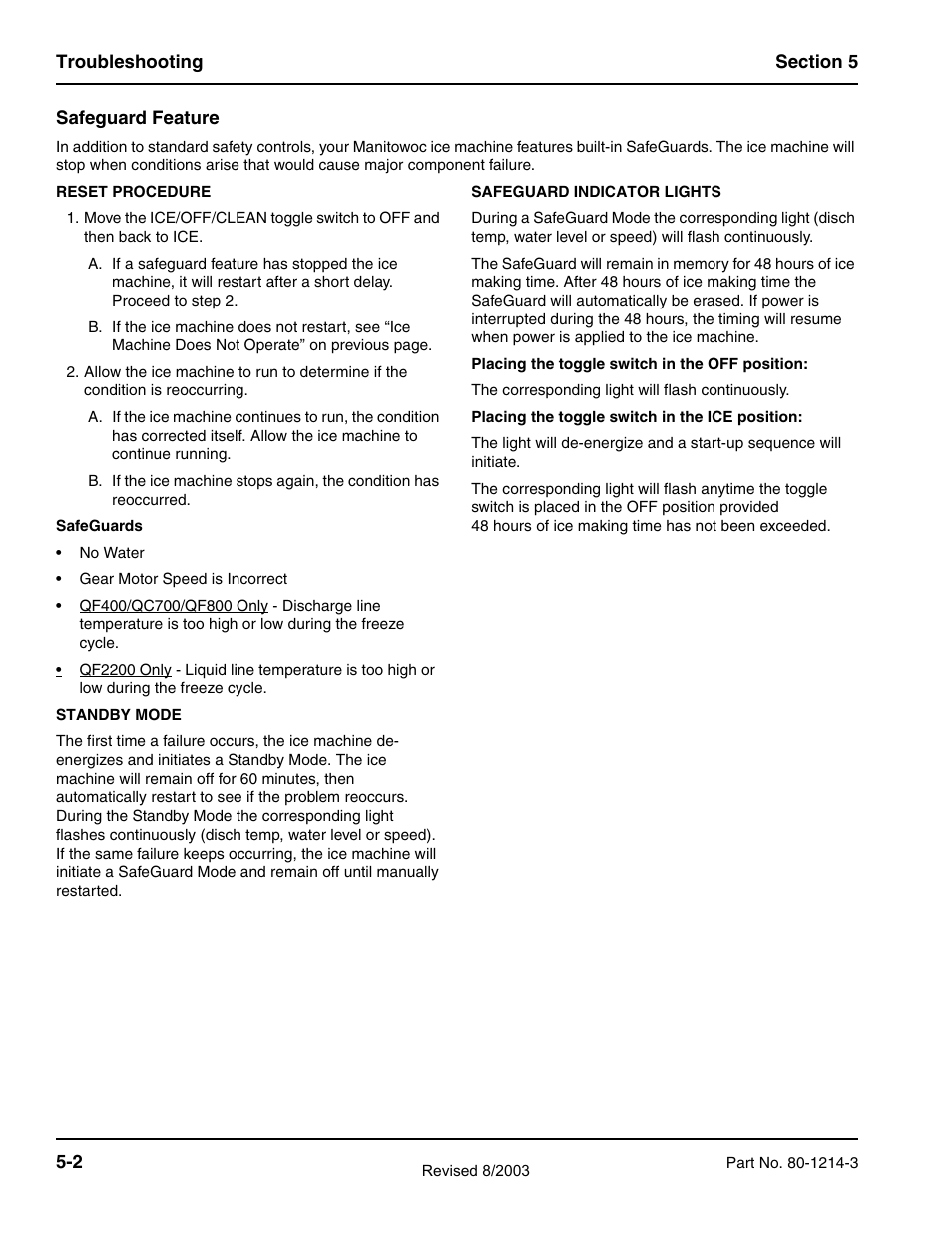 Manitowoc Ice FLAKE/CHIPLET QF0400 User Manual | Page 54 / 150