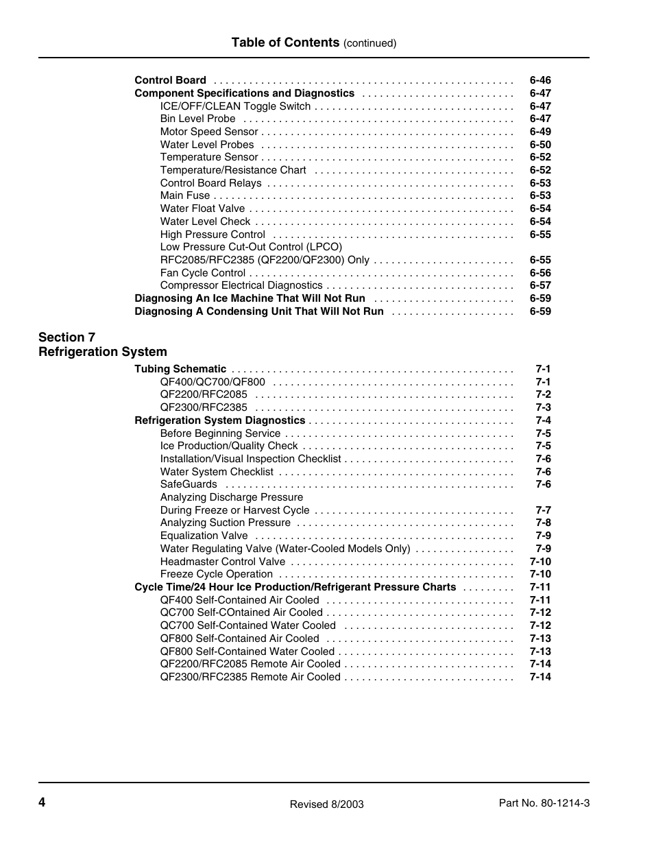 Manitowoc Ice FLAKE/CHIPLET QF0400 User Manual | Page 6 / 150
