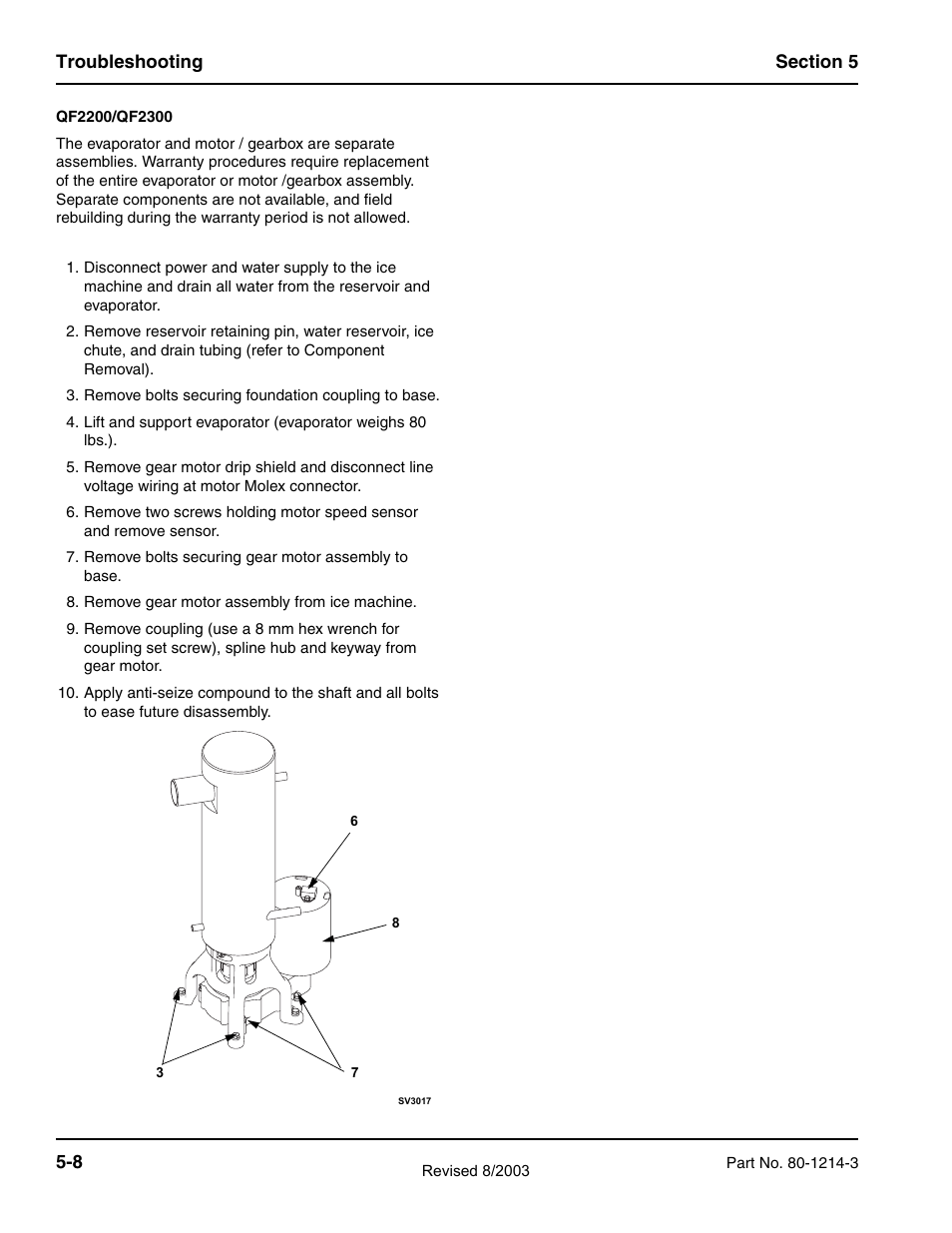 Manitowoc Ice FLAKE/CHIPLET QF0400 User Manual | Page 60 / 150