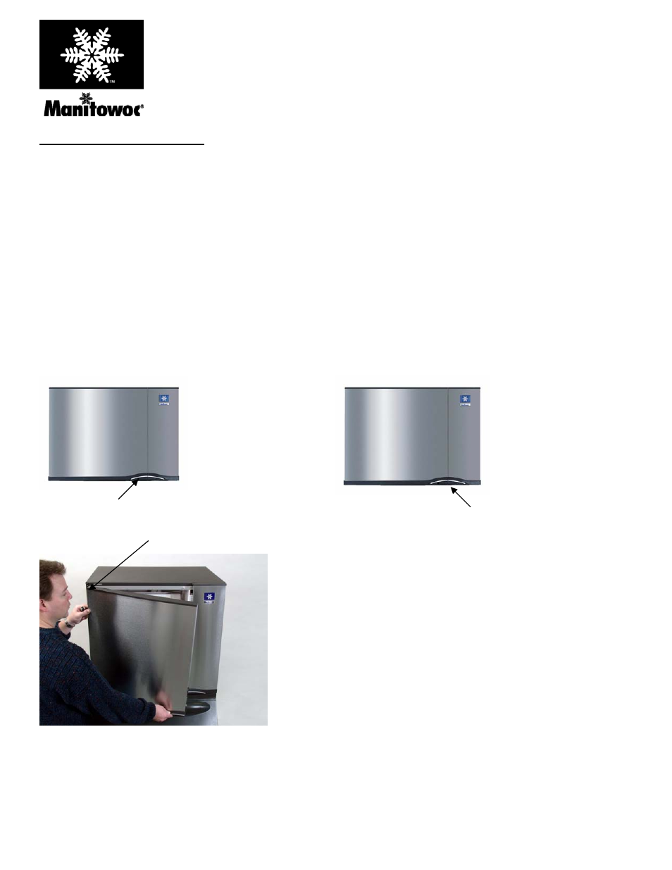 Manitowoc Ice S1470C User Manual | 3 pages
