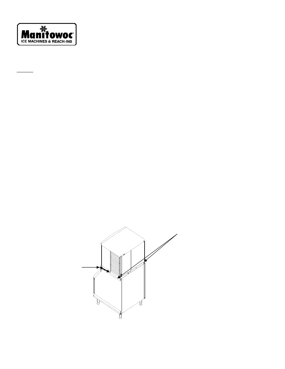 Manitowoc Ice Q-0420 User Manual | 3 pages