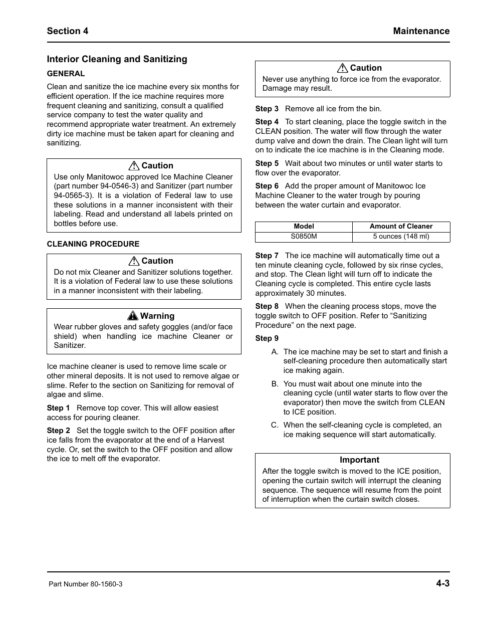 Manitowoc Ice S0850M User Manual | Page 25 / 38