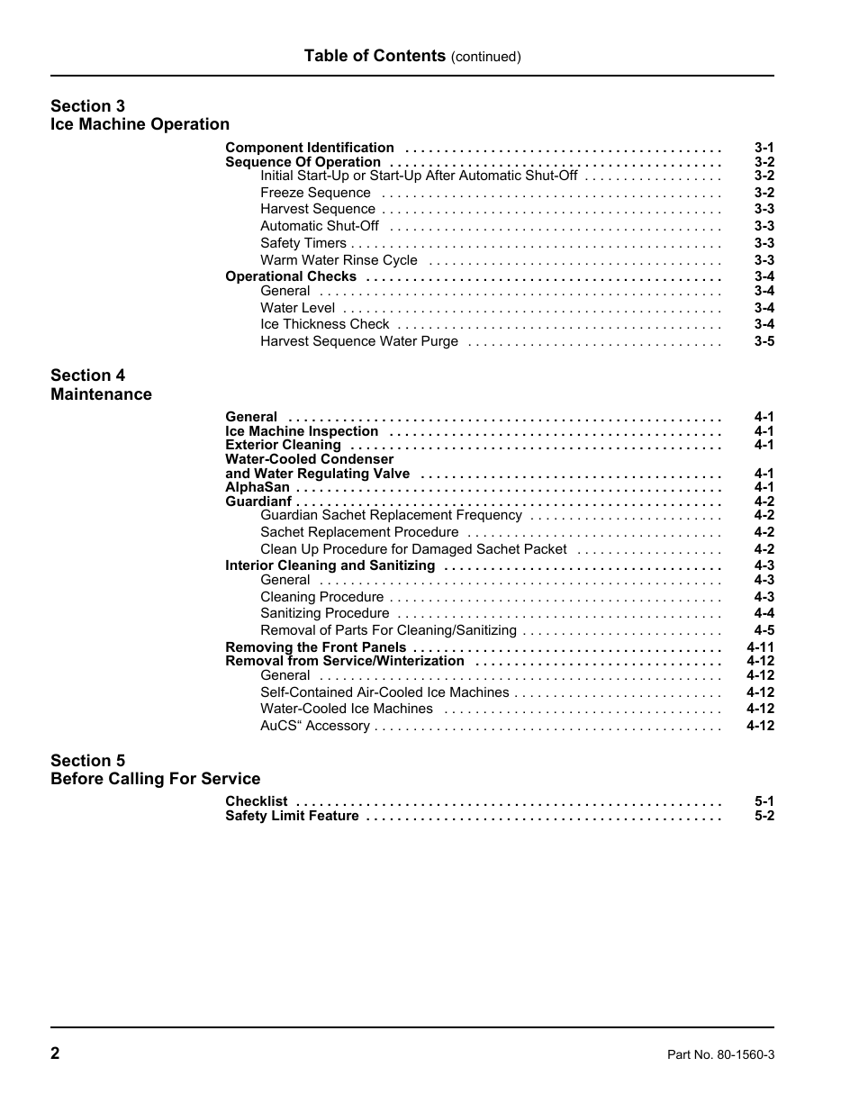 Manitowoc Ice S0850M User Manual | Page 4 / 38
