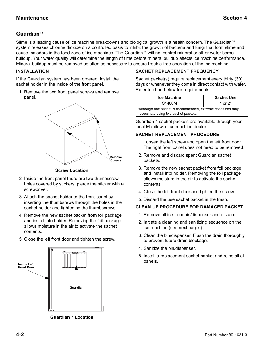 Manitowoc Ice S1400M User Manual | Page 24 / 38
