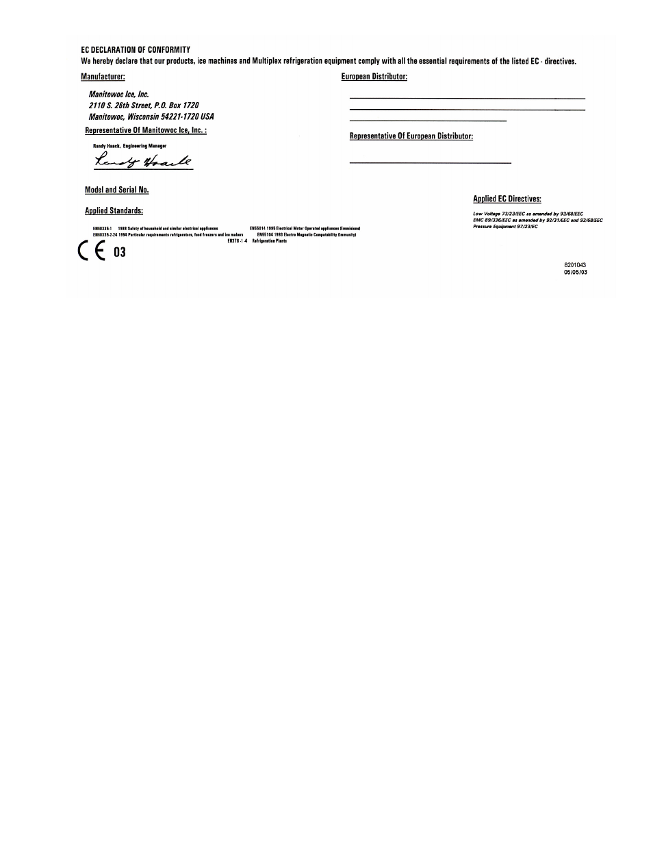 Manitowoc Ice S1400M User Manual | Page 37 / 38