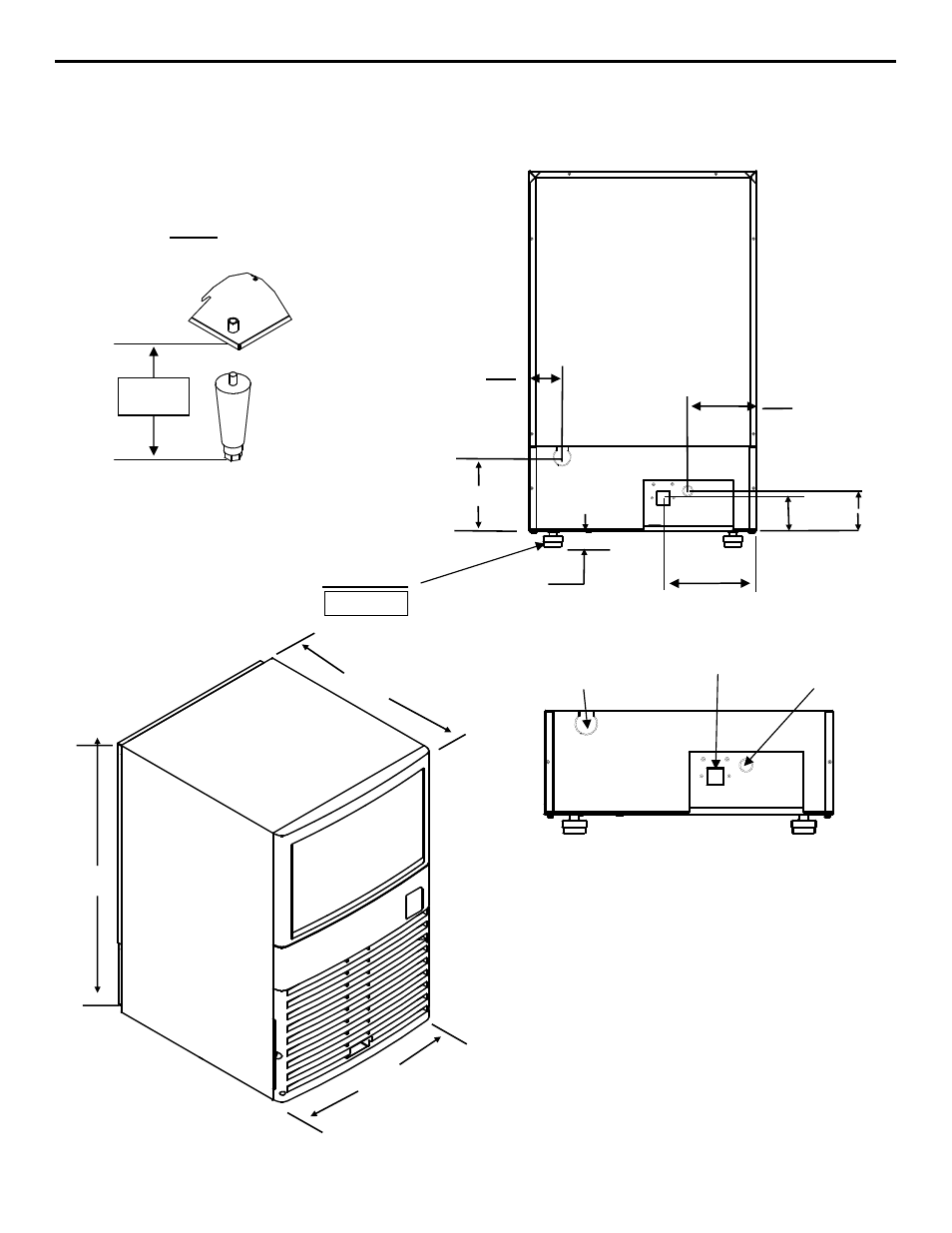 Qm30_section_2_uc, Legs, Levelers | Manitowoc Ice QM30 Series User Manual | Page 9 / 28