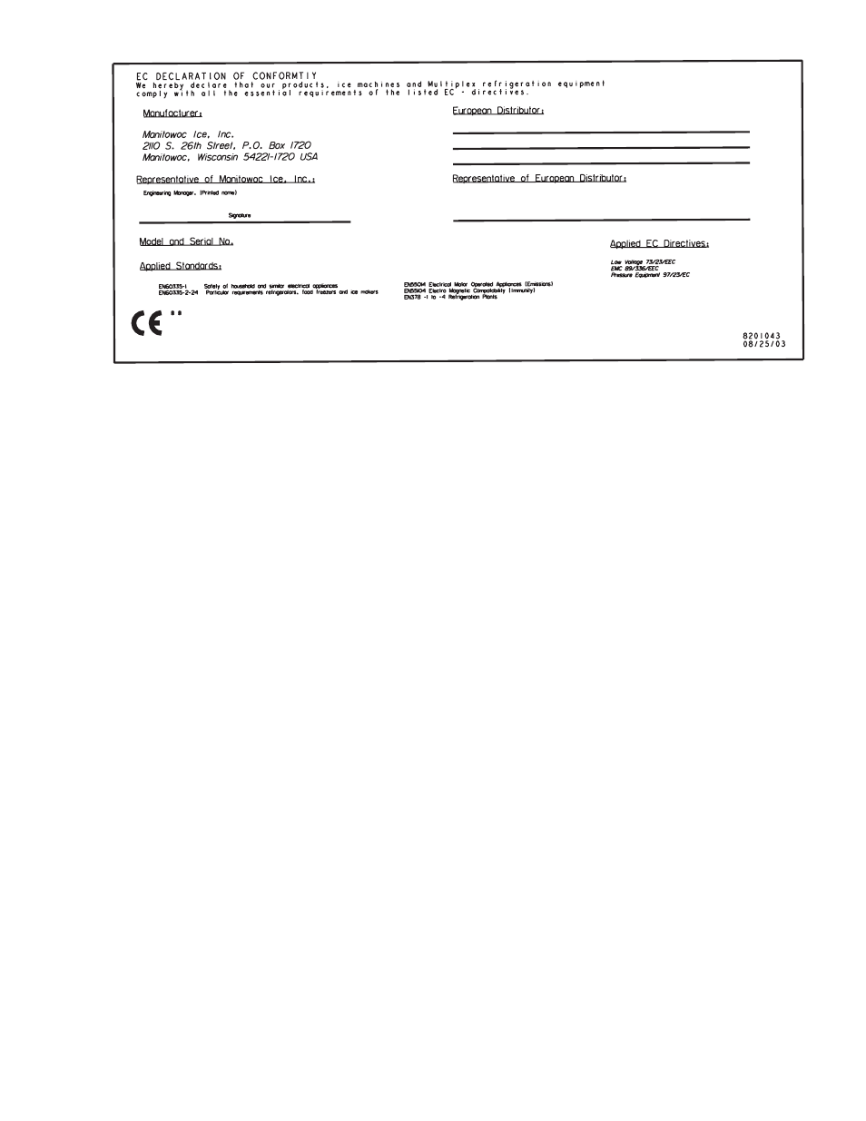 Manitowoc Ice 14514 2/08 User Manual | Page 23 / 24