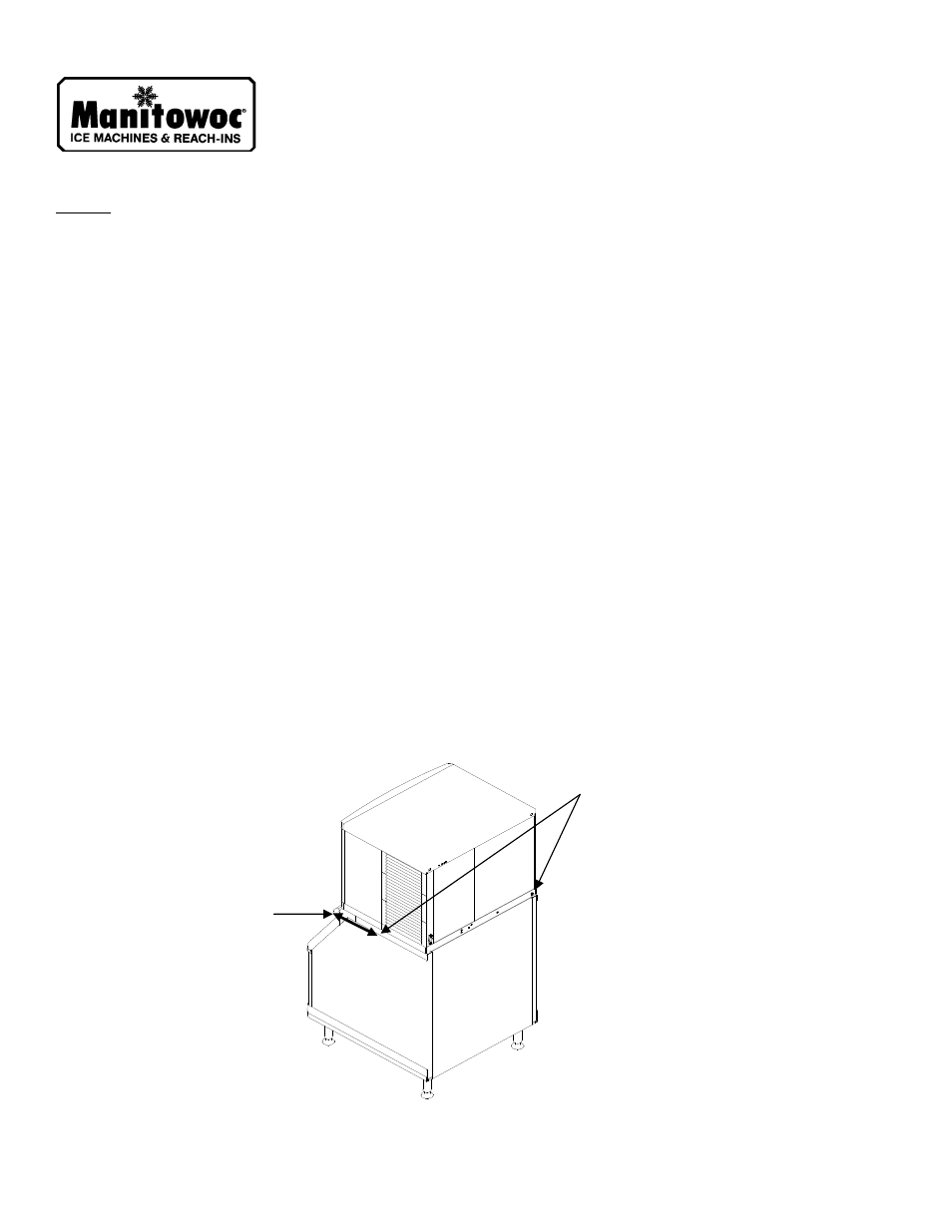 Manitowoc Ice Q 1800 User Manual | 3 pages