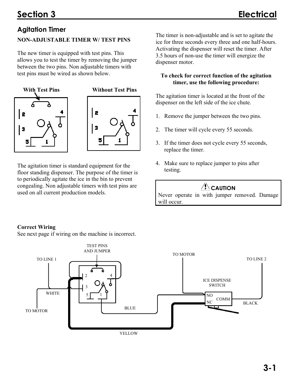 Q_model_dispenser_(paddle_wheel)_section_3_sm, Agitation timer | Manitowoc Ice Q300 User Manual | Page 25 / 45