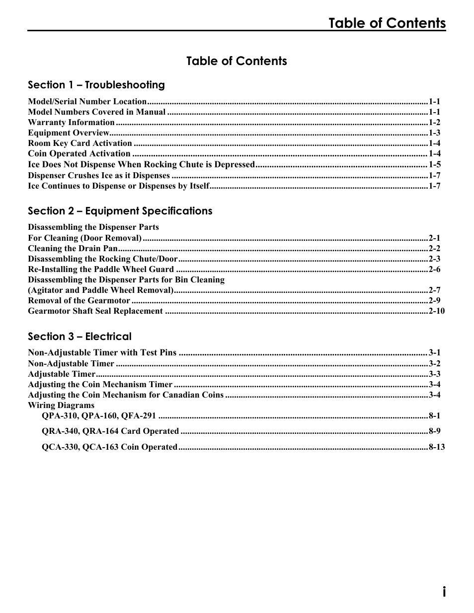 Manitowoc Ice Q300 User Manual | Page 3 / 45