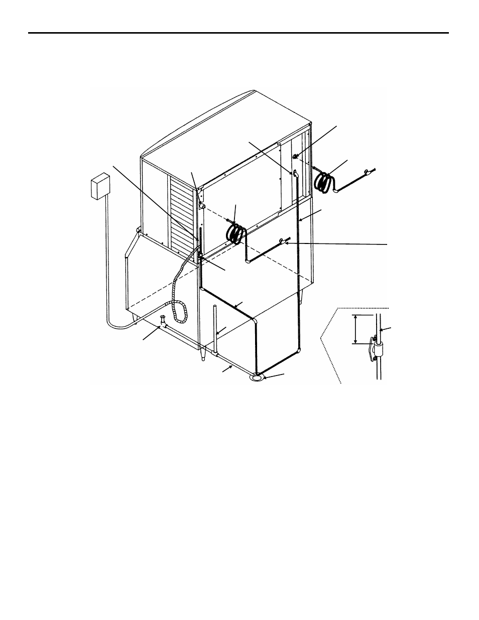 Water supply and drain line sizing illustration, Typical water supply drain installation | Manitowoc Ice Q 800 User Manual | Page 11 / 28