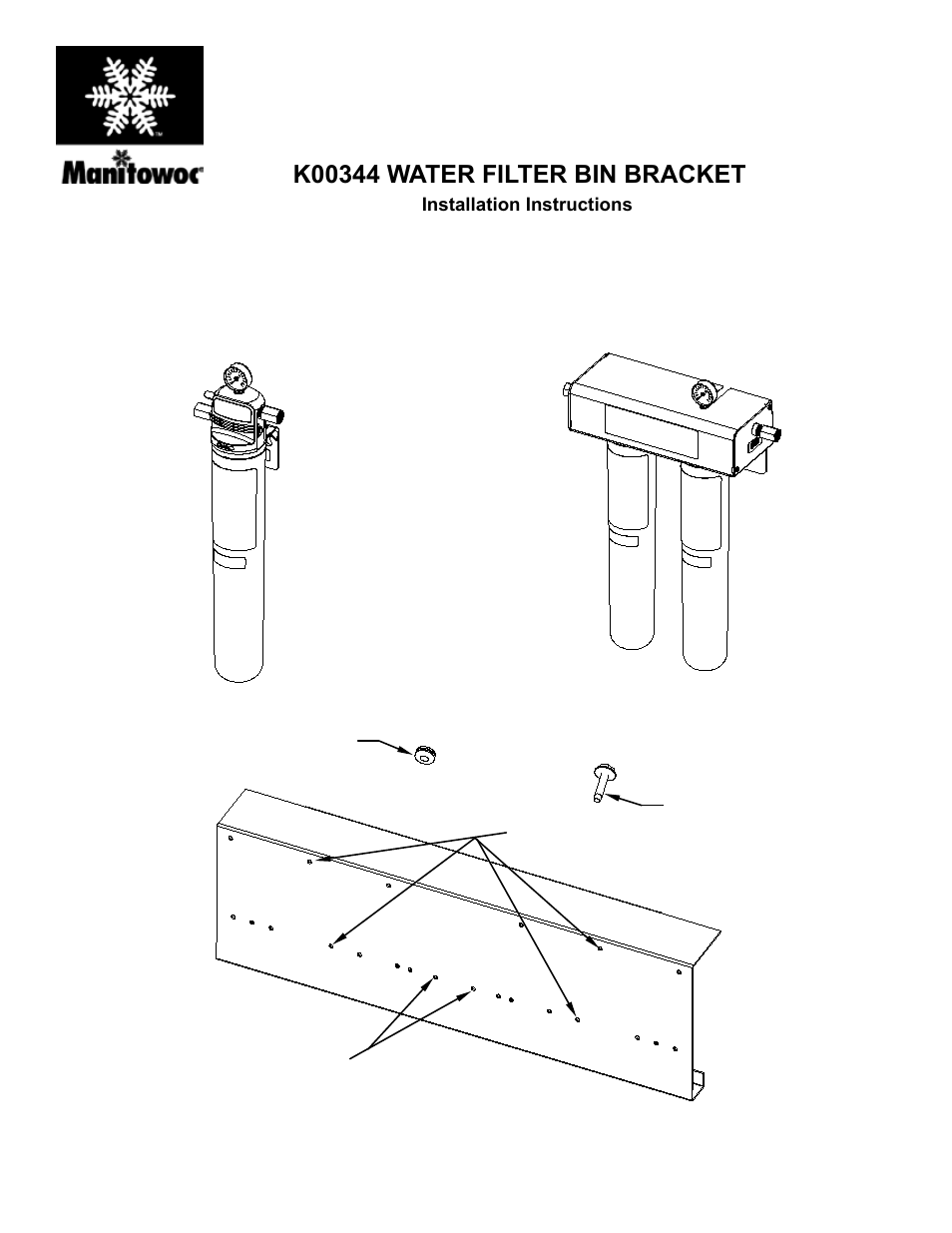 Manitowoc Ice K00344 User Manual | 2 pages