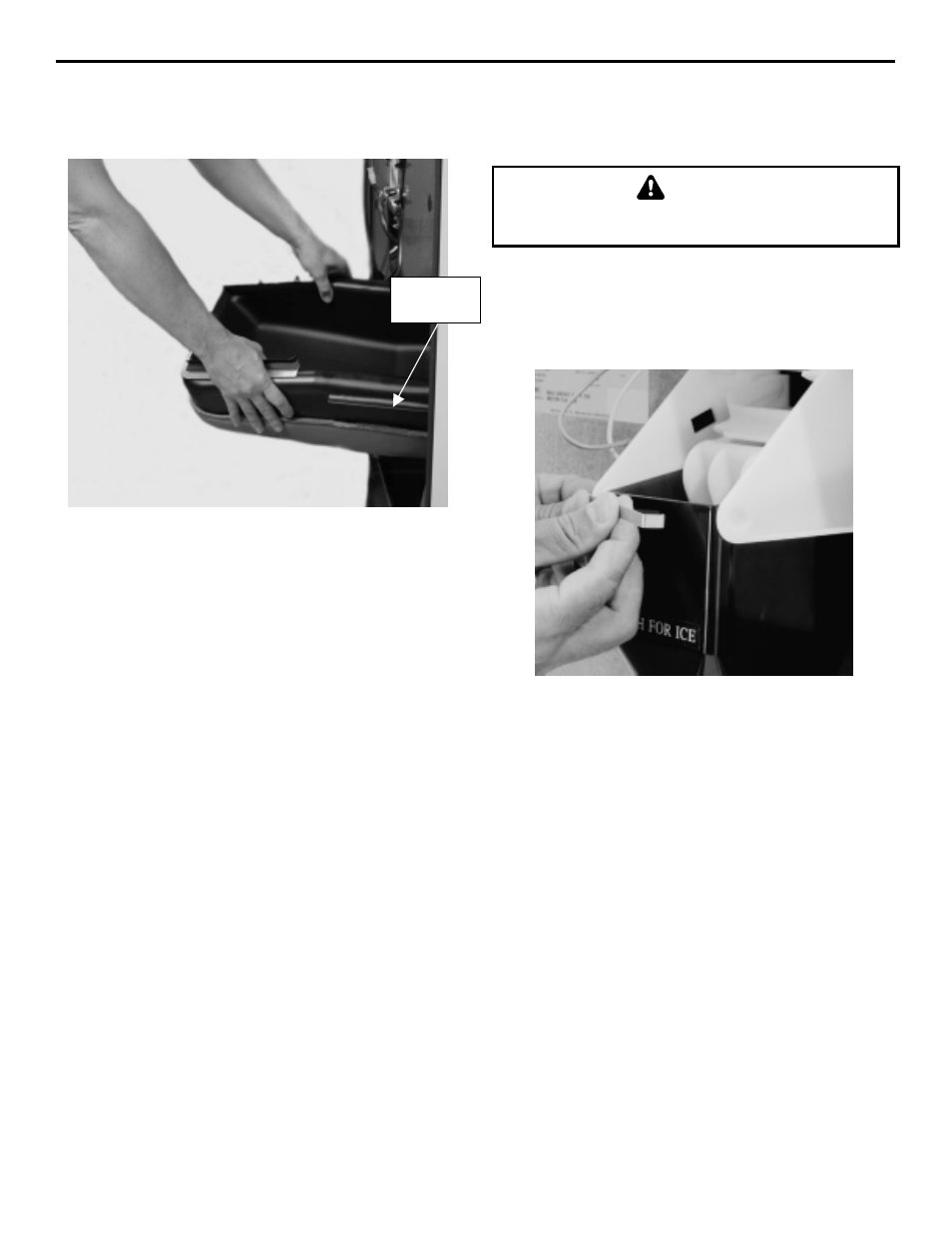 Disassembling the rocking chute/door | Manitowoc Ice Q290 User Manual | Page 23 / 34