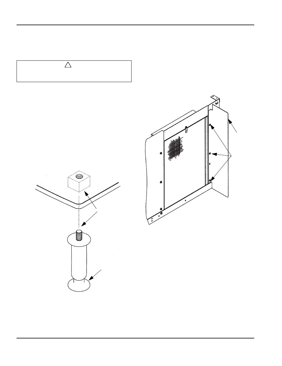 Leveling the ice storage bin, Condenser air baffle | Manitowoc Ice Chiplet QC0700 User Manual | Page 16 / 60