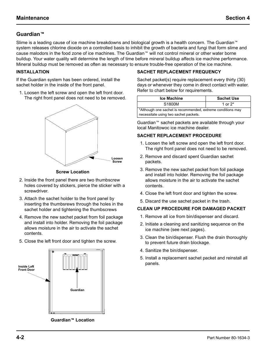 Manitowoc Ice MARINE MODEL S1800 User Manual | Page 26 / 100