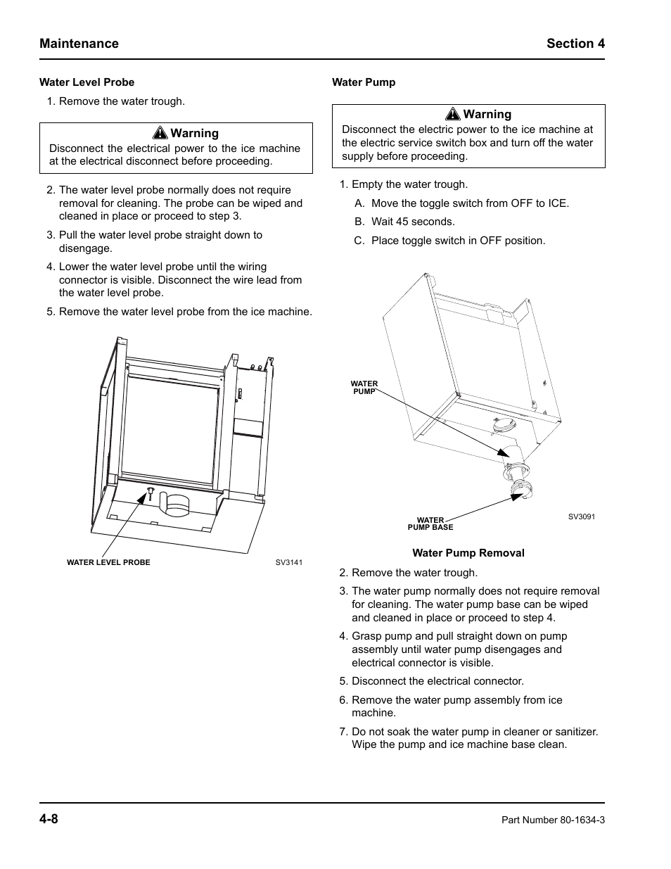 Manitowoc Ice MARINE MODEL S1800 User Manual | Page 32 / 100