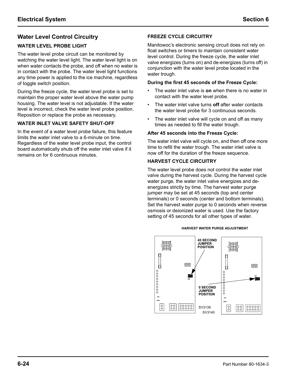 Water level control circuitry | Manitowoc Ice MARINE MODEL S1800 User Manual | Page 62 / 100